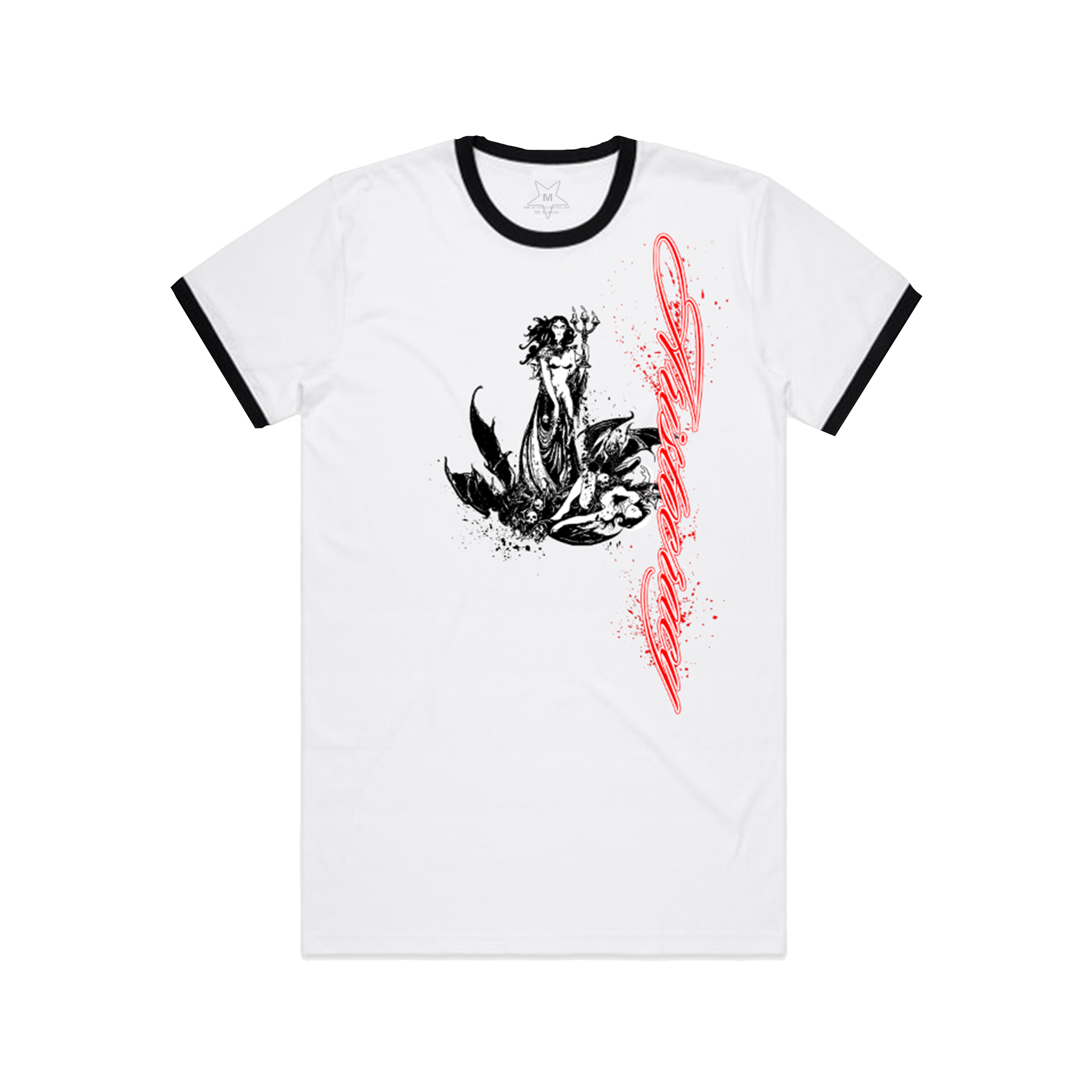 Lady Evil Ringer T-shirt